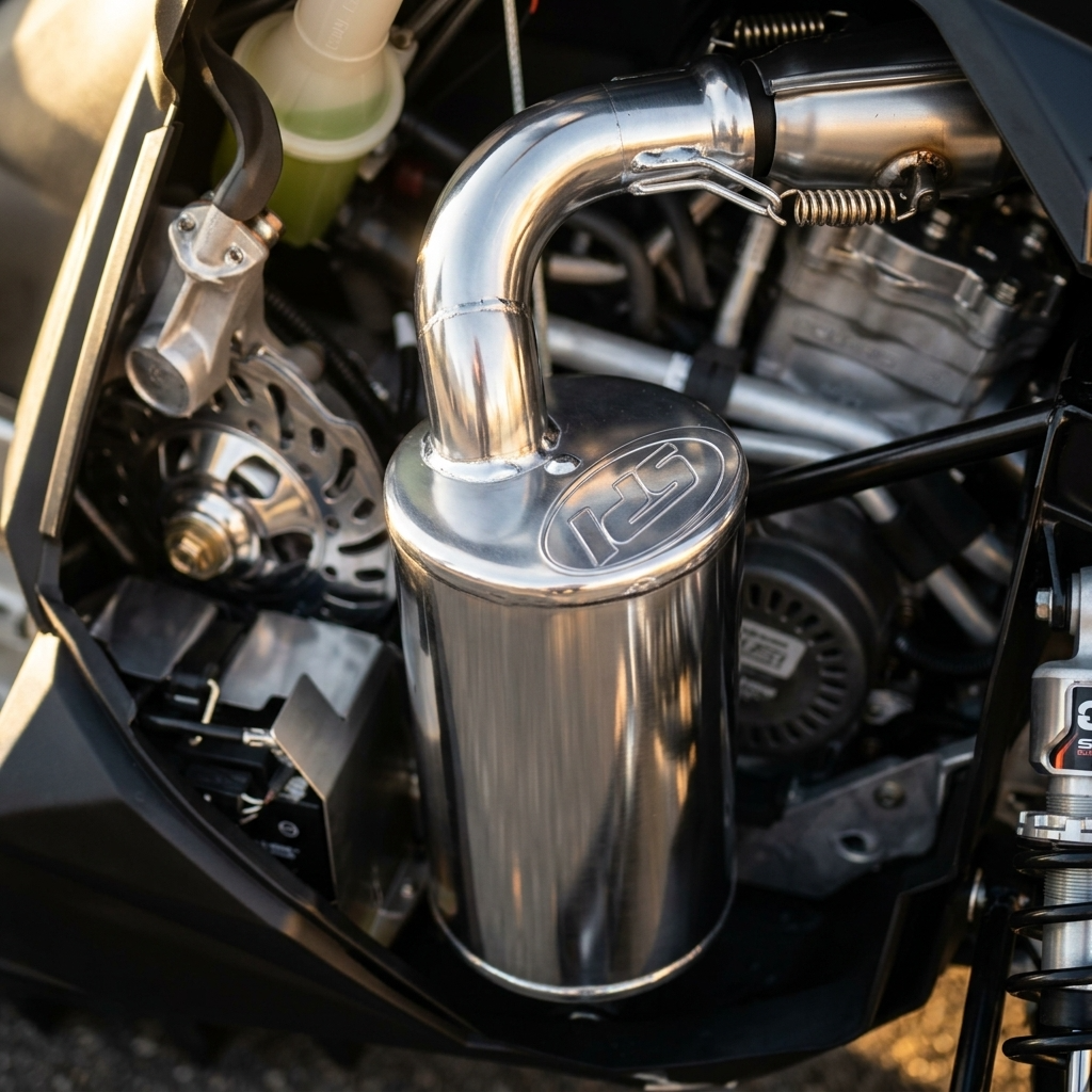 Straightline Performance Polaris AXYS 800 HO Rush / Switchback Lightweight Muffler (Ceramic Coated)