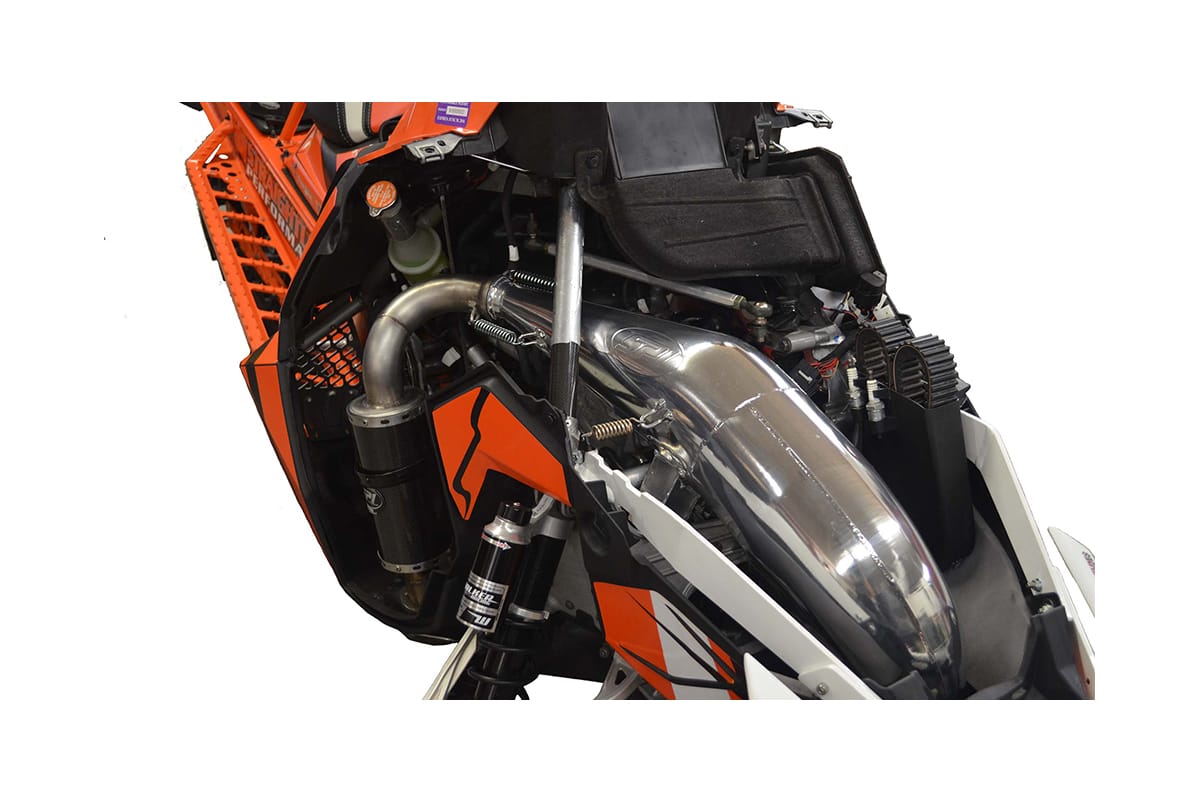 Straightline Performance Polaris Matryx 850 Patriot Carbon Fiber Muffler (Polished Stainless Steel)