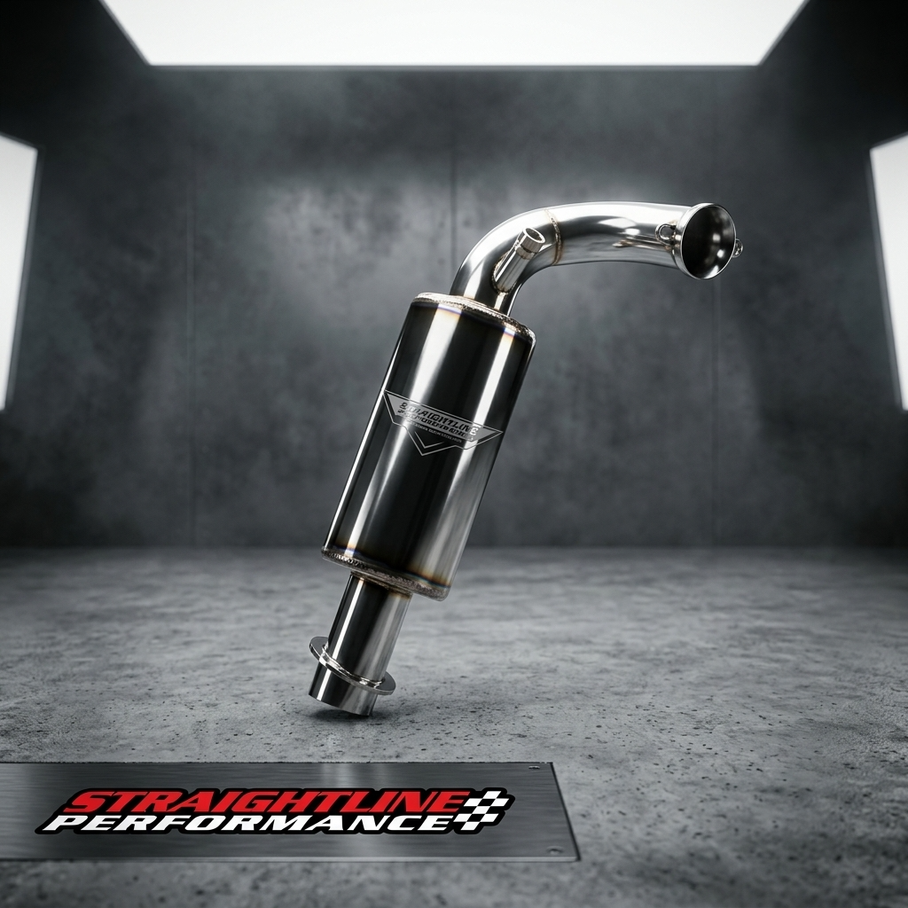 Straightline Performance Polaris Matryx 650 Patriot Ultra-Light Muffler (Polished Stainless Steel)