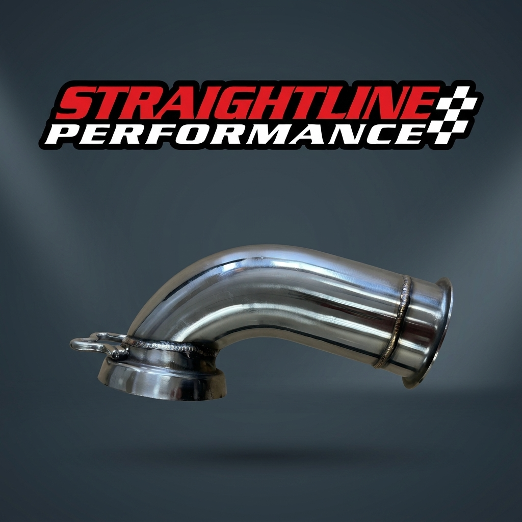 Straightline Performance Polaris Patriot Boost RaceFlow Wastegate Outlet (Polished Stainless Steel)