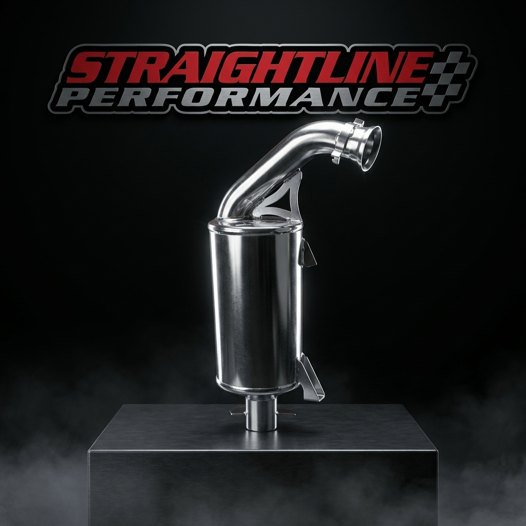 Straightline Performance Ski-Doo 600R REV Gen 5 Lightweight Muffler Ceramic Coated (SAE Compliant)