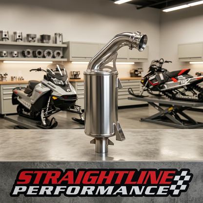Straightline Performance Ski-Doo REV Gen 4 / Lynx Radien 600R E-TEC Lightweight Muffler (Ceramic Coated)