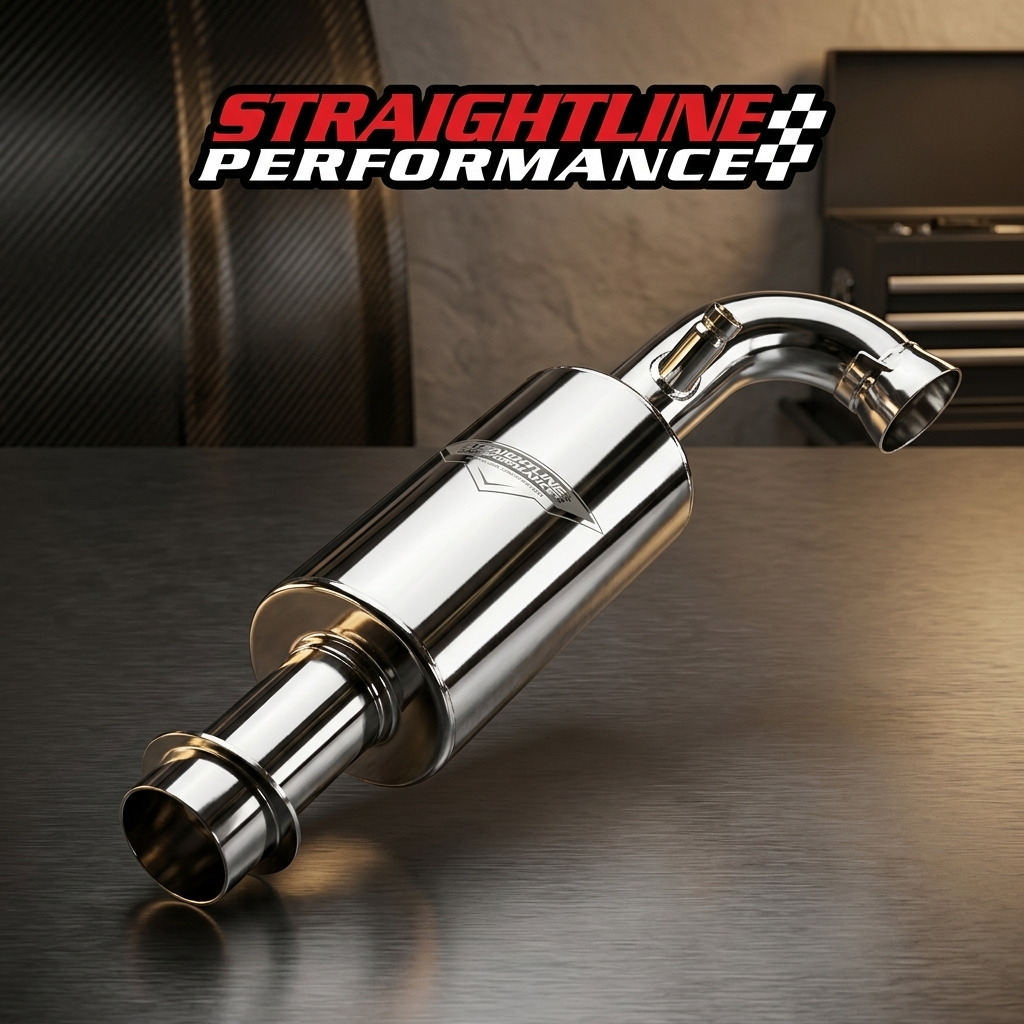 Straightline Performance Ski-Doo REV Gen 5 / Lynx 600R Ultra-Light Muffler (Polished Stainless Steel)