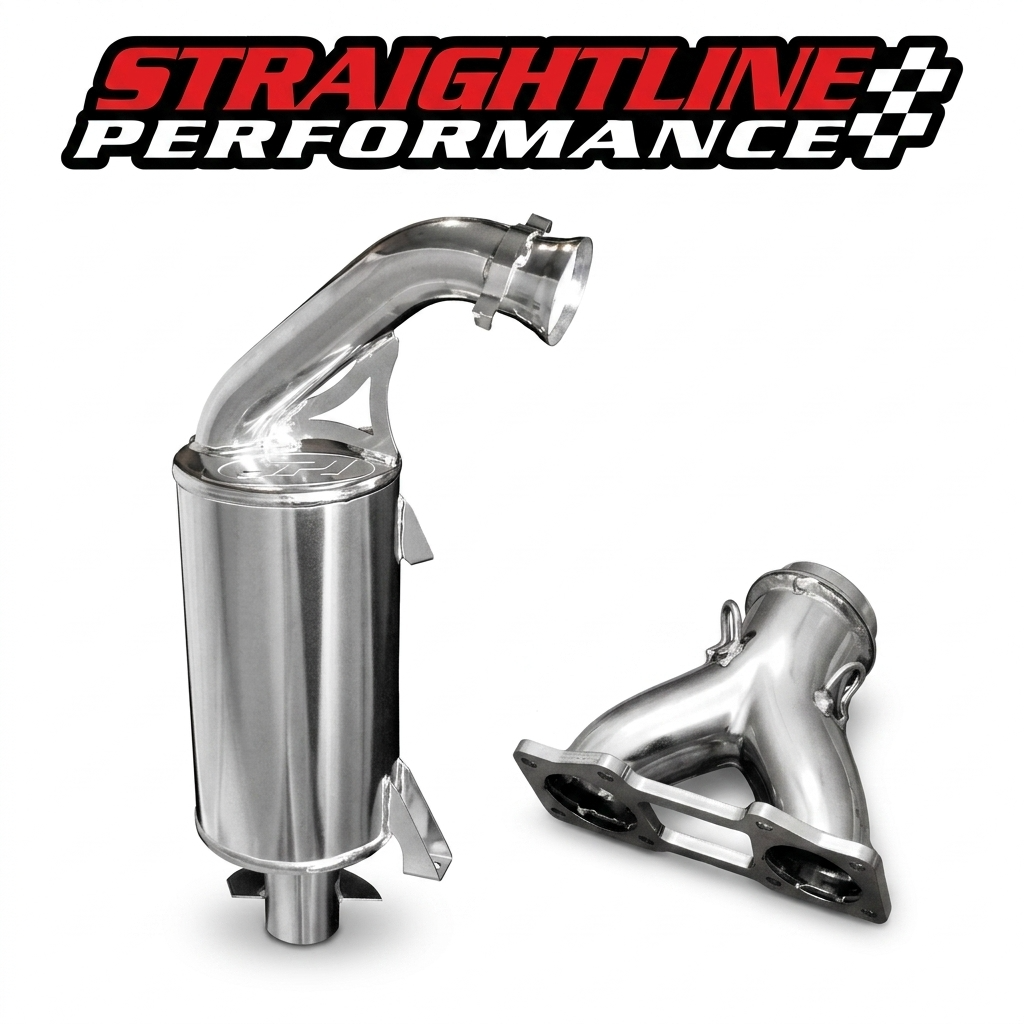 Straightline Performance Ski-Doo 850 REV Gen 4 / Lynx Radien High Performance Exhaust Combo - Ceramic Coated (includes 134-173, 134-174; no single…