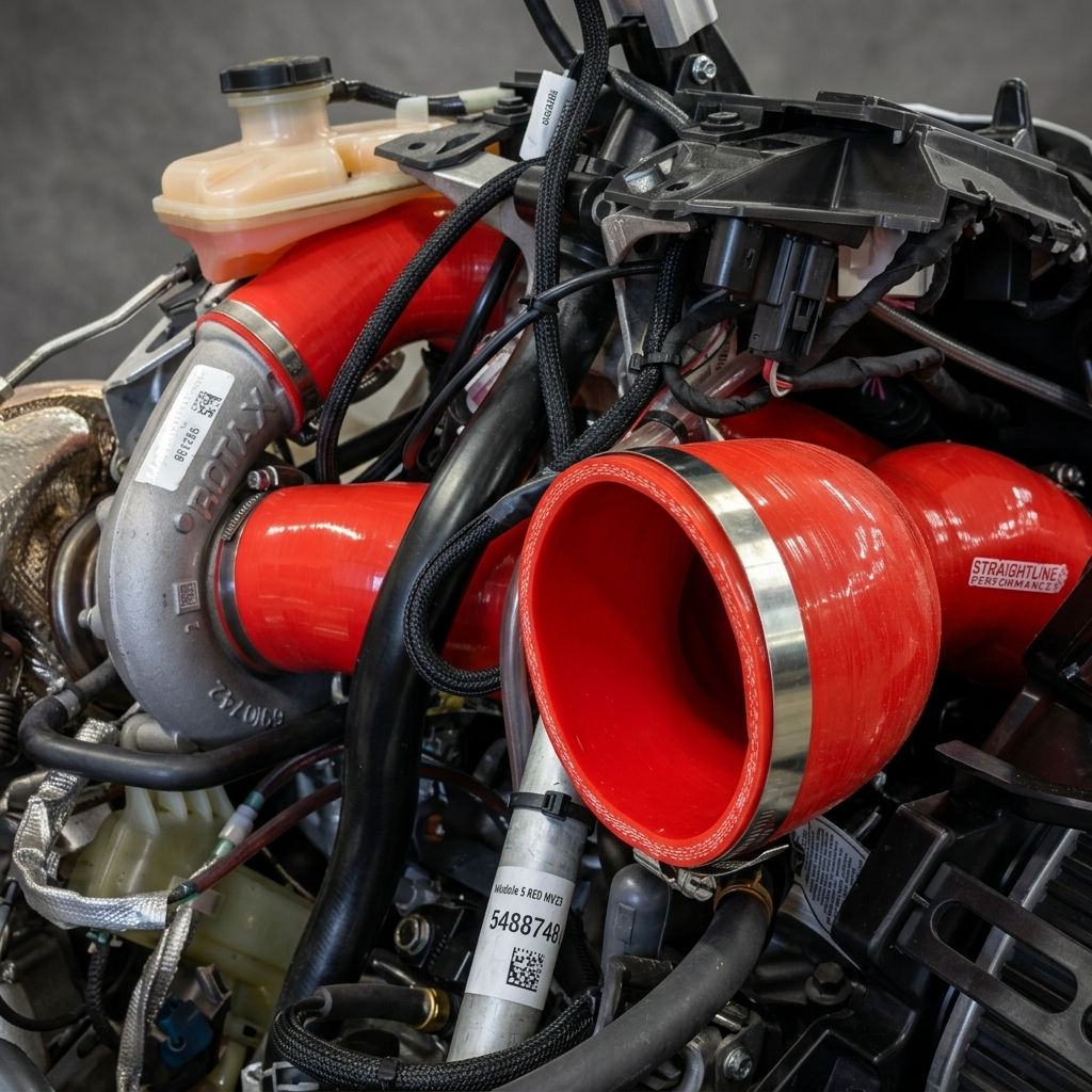 Straightline Performance Ski-Doo 850 Turbo Gen 4 Silicone Intake Kit (both intake charge tubes; no Blow Off Valve)