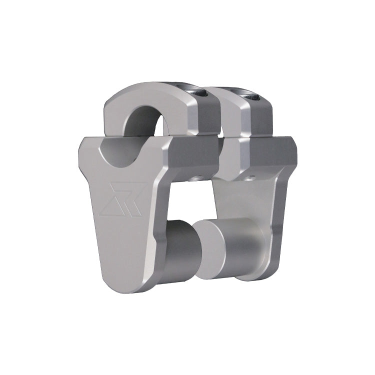 Rox 2in pivoting risers 1 1/8 clear anodized