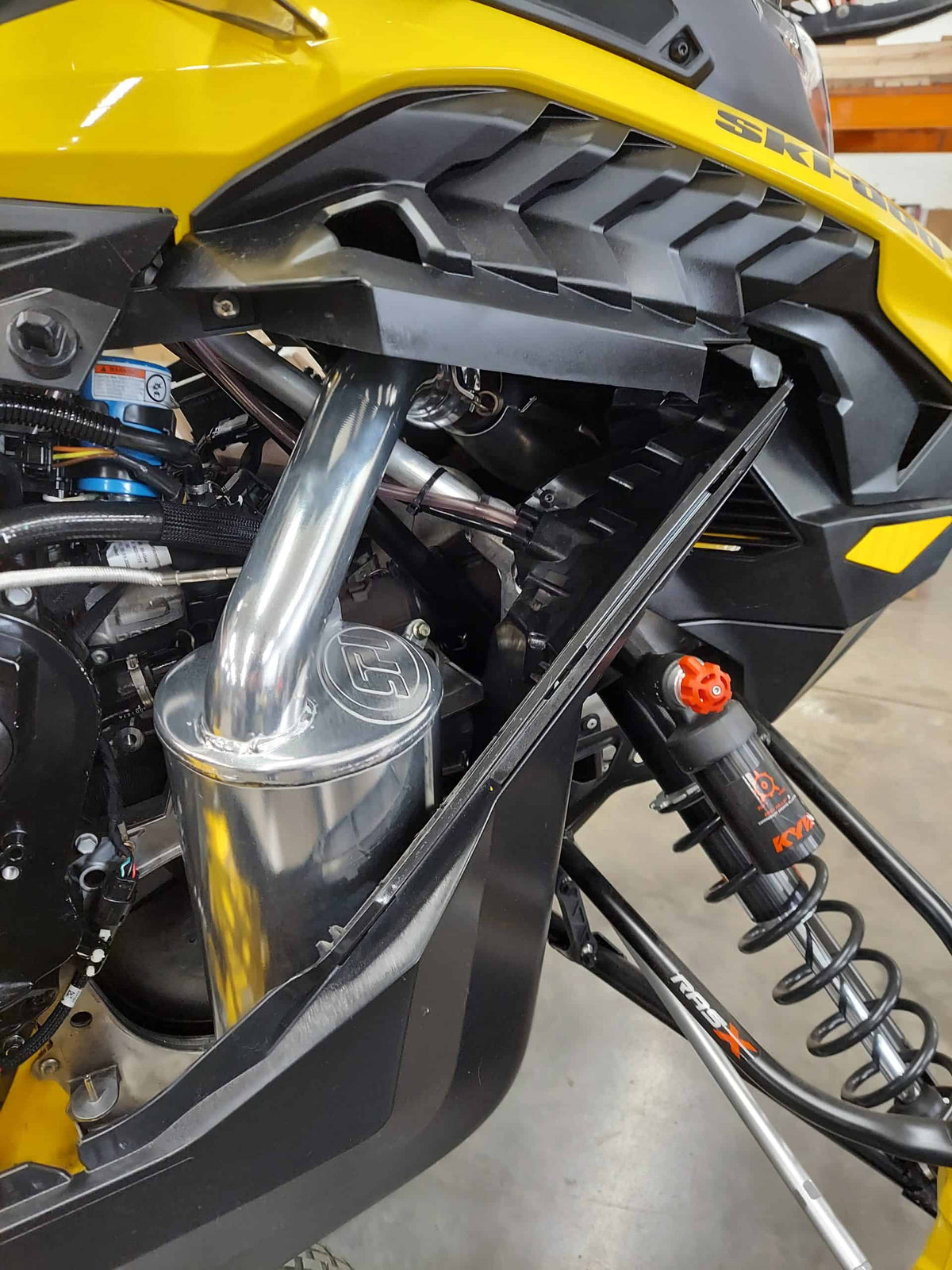 Straightline Performance Ski-Doo 600R REV Gen 5 Lightweight Muffler Ceramic Coated (SAE Compliant)