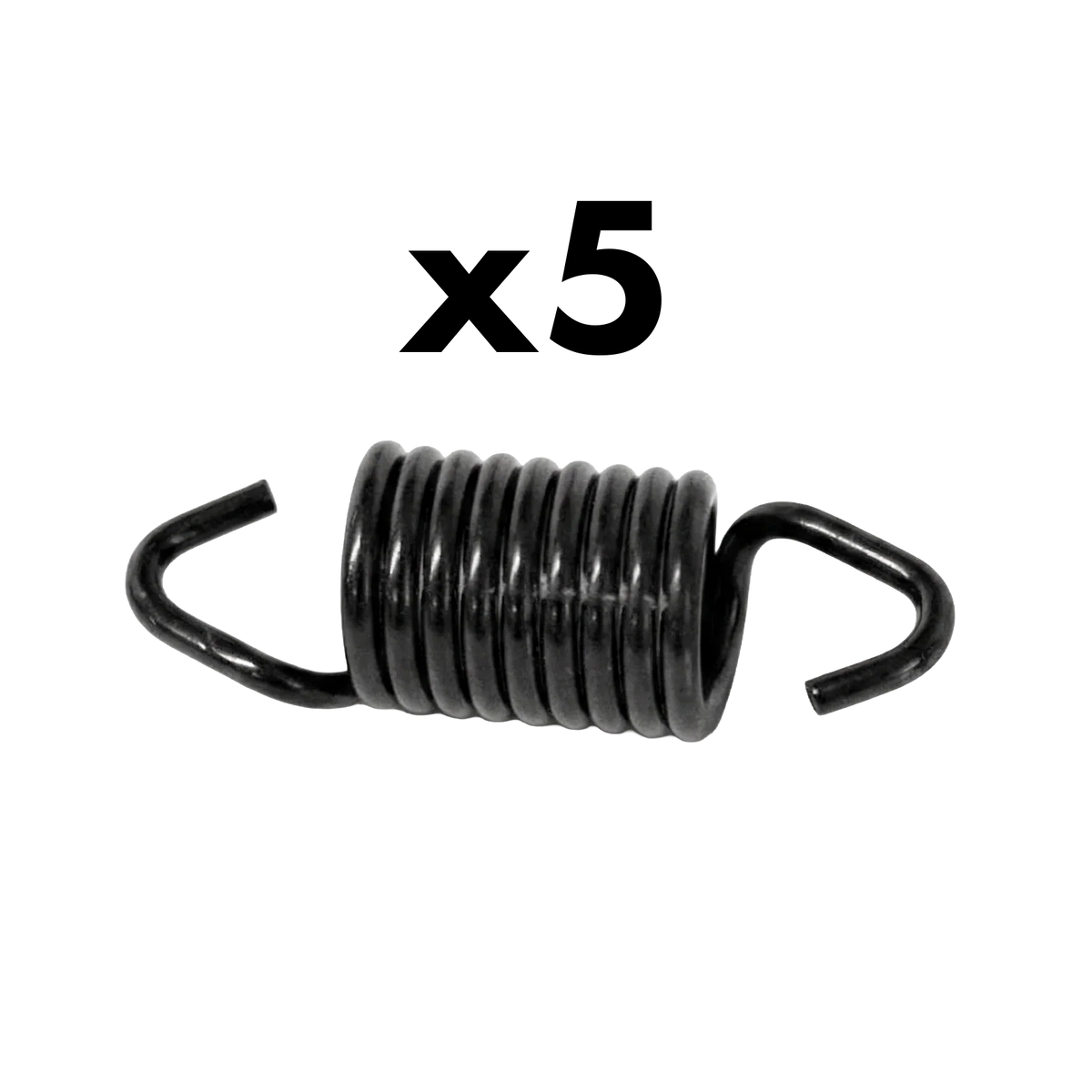 Bikeman Performance Stealth Black 1.8" Heavy-Duty Exhaust Springs (5-Pack)