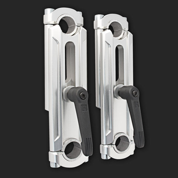 Height adjustable risers detail