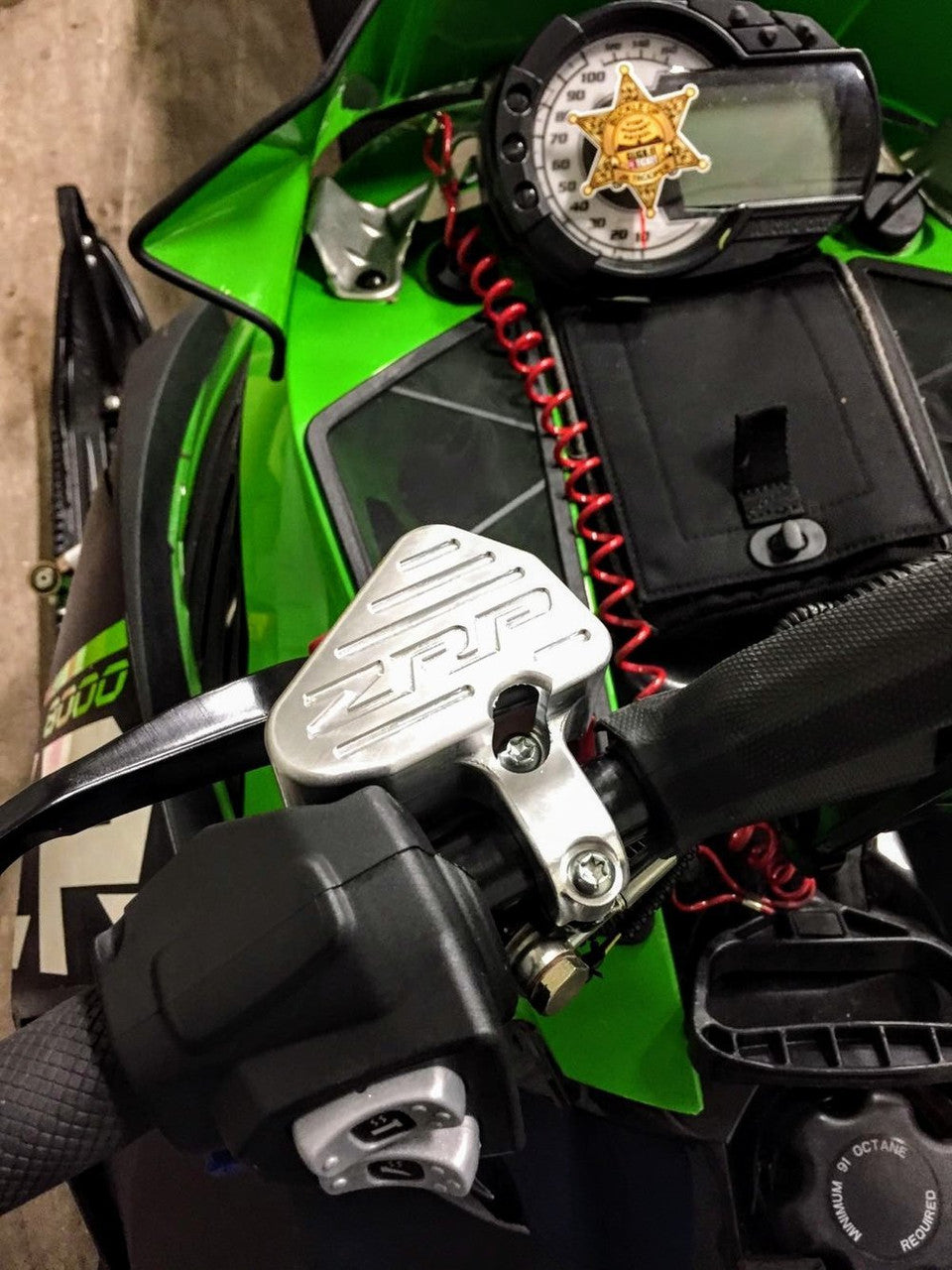 ZRP Billet Brake Reservoir Guard - Arctic Cat / Polaris (Hayes)