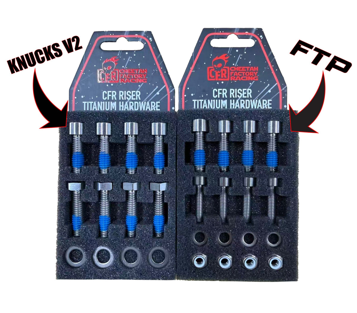 Cheetah Factory Racing - Titanium Hardware Kit for CFR Risers